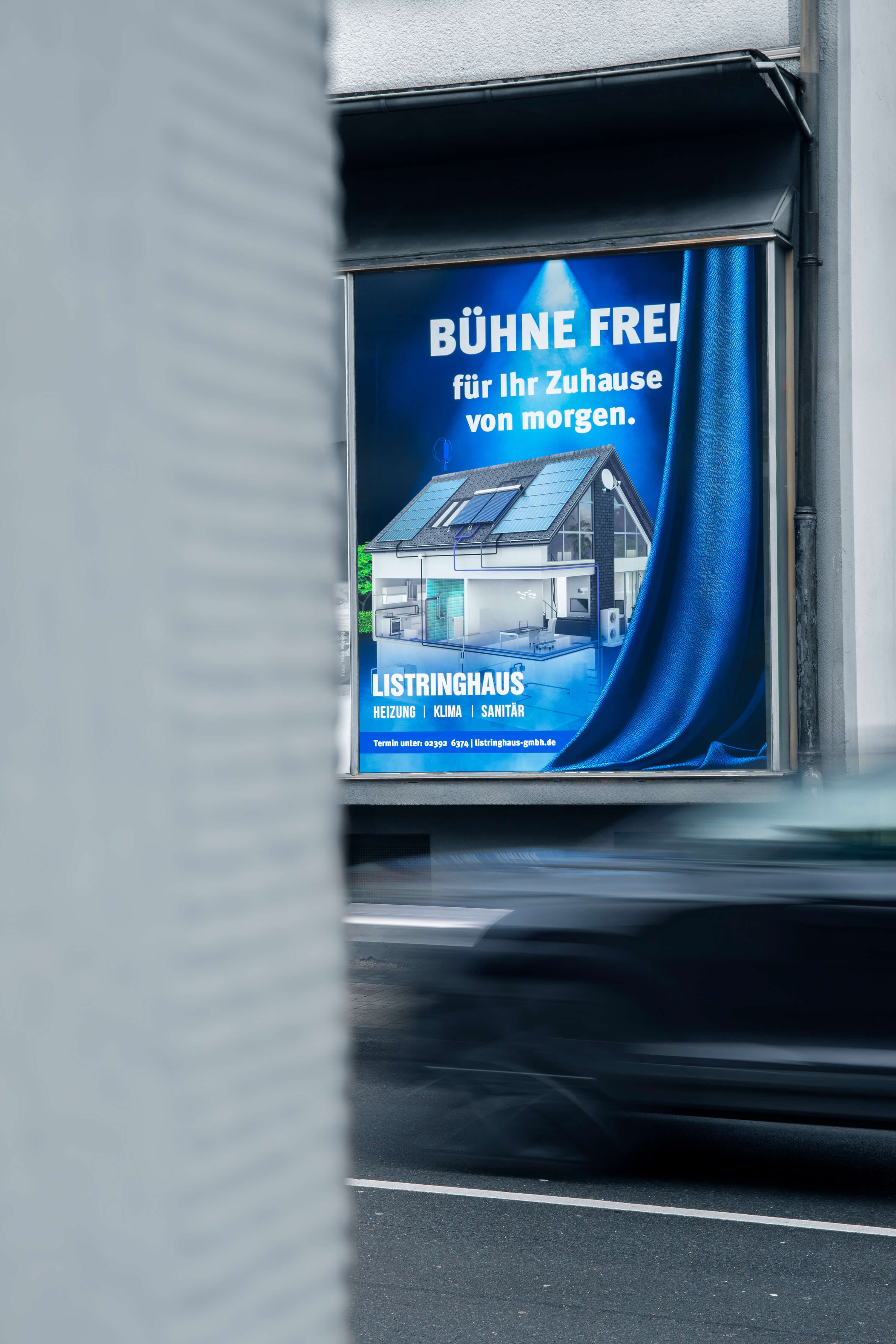 Schaufenster Werbung Listringhaus