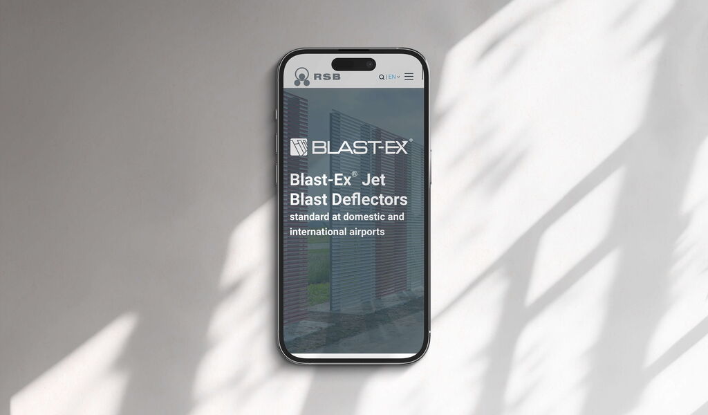 Mockup Blast-Ex Webseite