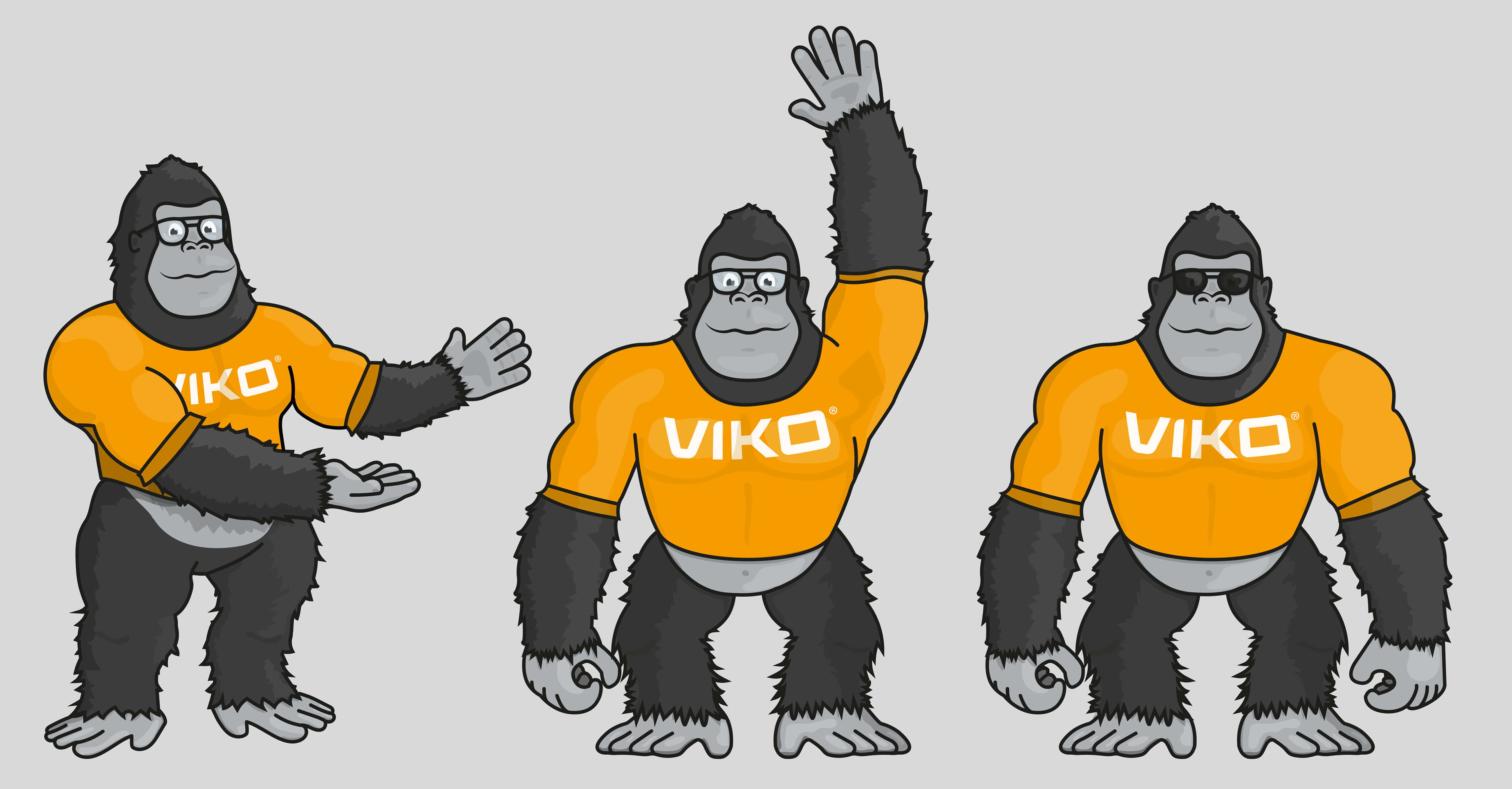 Zeichnungen WEMA Maskottchen "Viko"