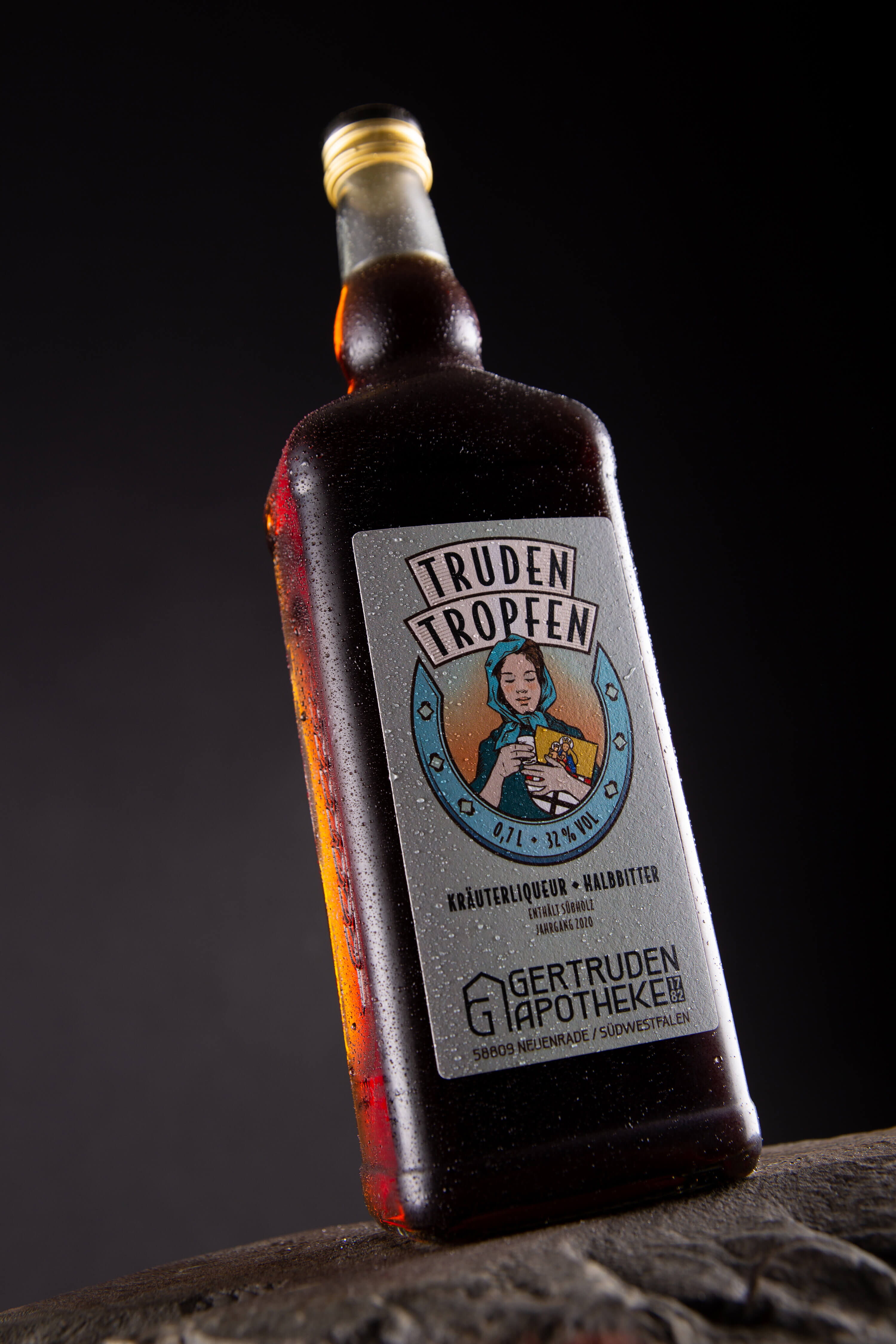 Flaschendesign des Trudentropfen