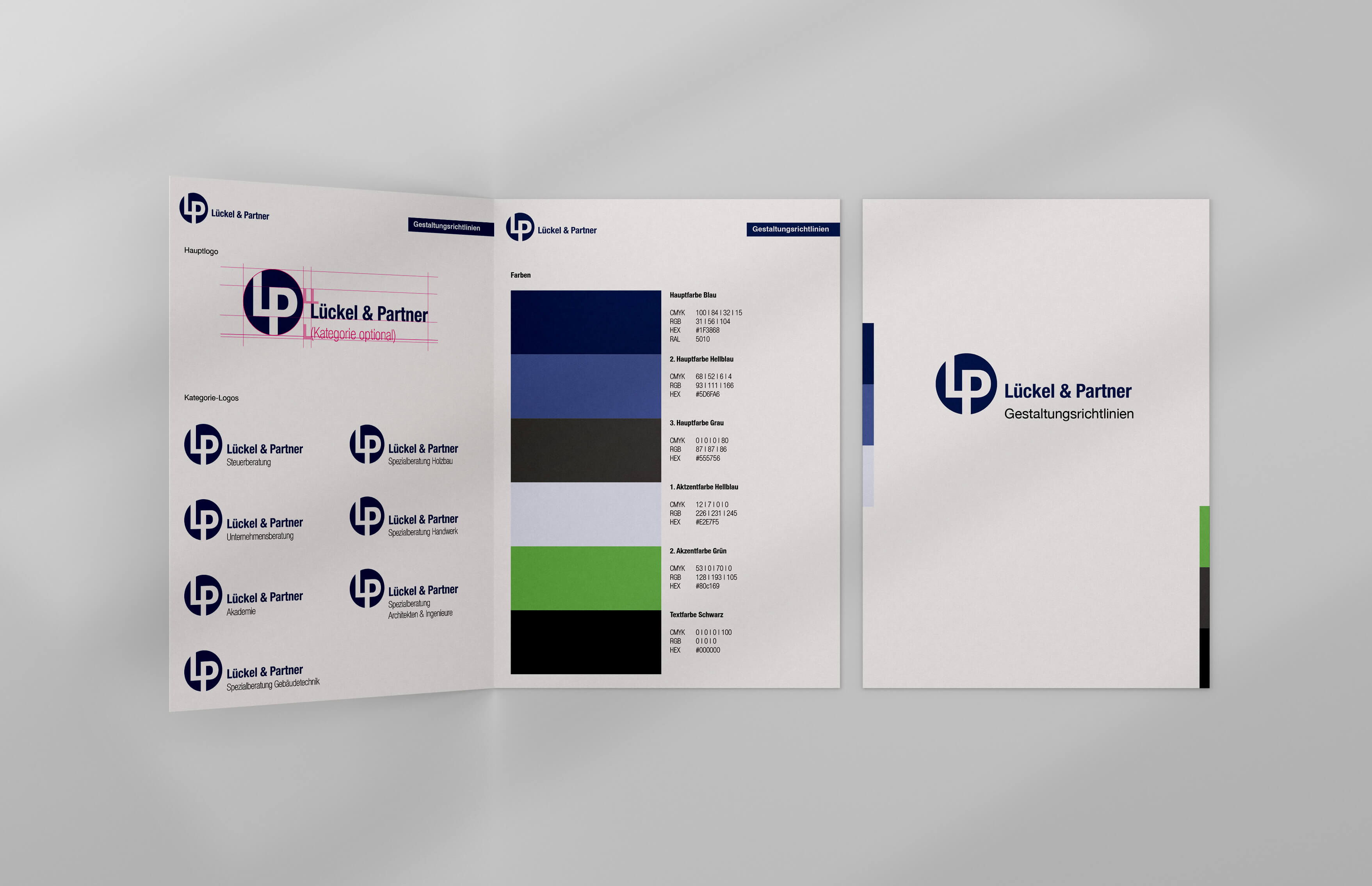 Lückel & Partner Corporate Design Flyer