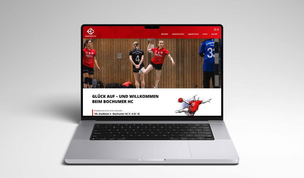 Website Mockup von bhc1976.de