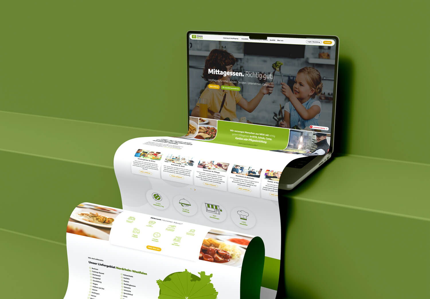 Mock Up der Website