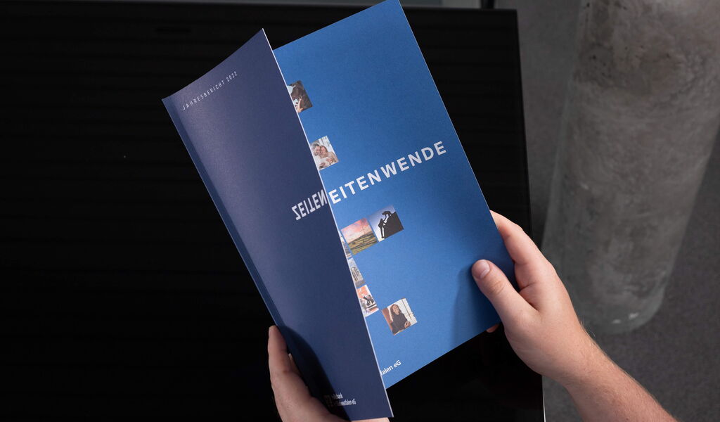 Titelseite Volksbank Jahresbericht