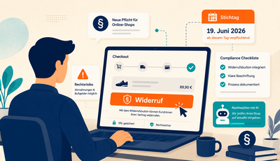 Widerrufs&shy;button 2026: Was Online-Shops wissen müssen