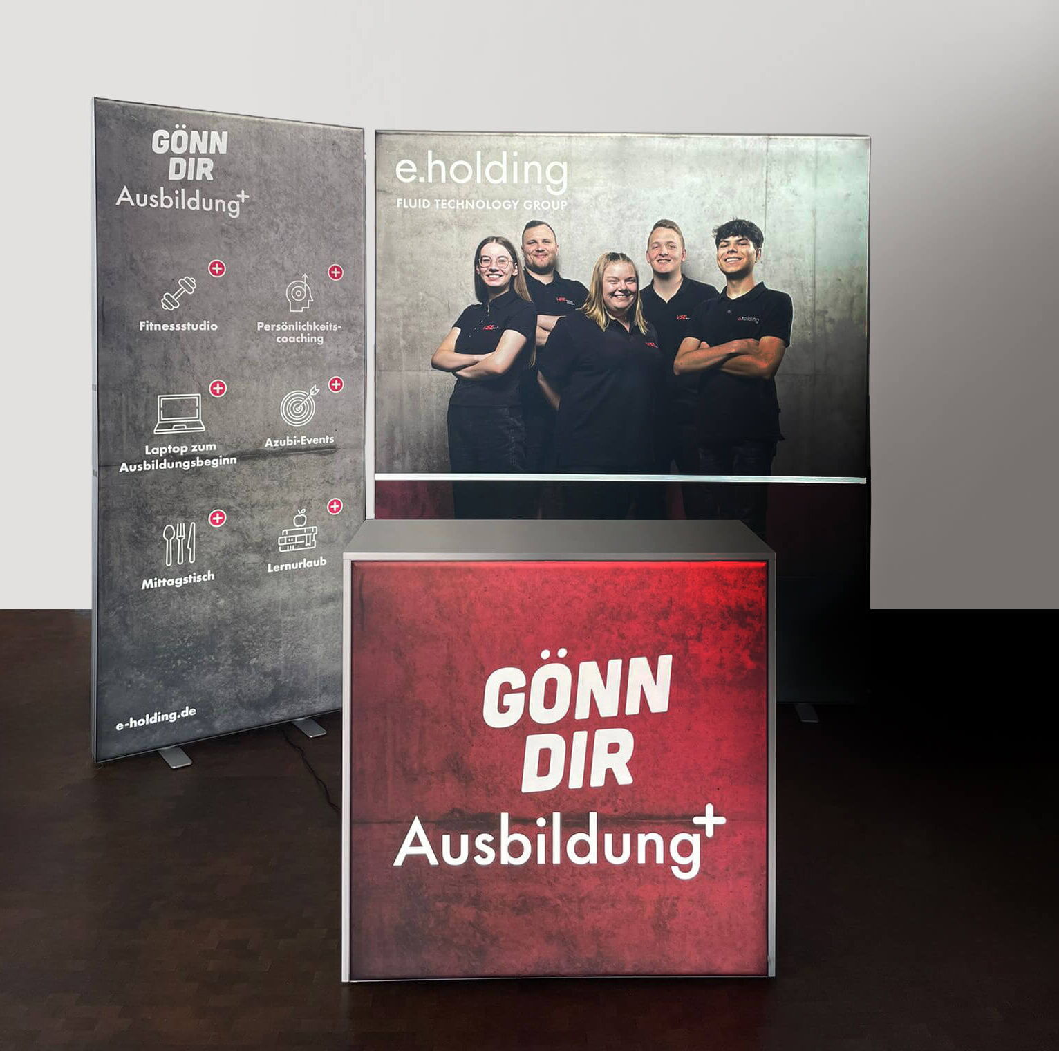 Messestand für Ausbildungsmessen